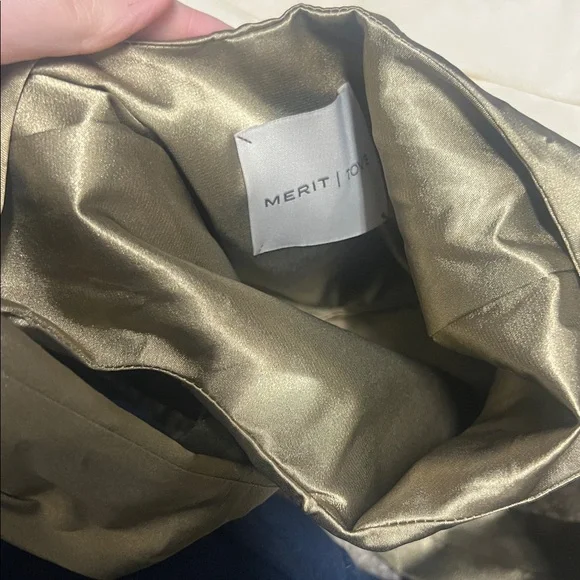 Merit Gold and Cream Satin Bag - Picture 2 of 2